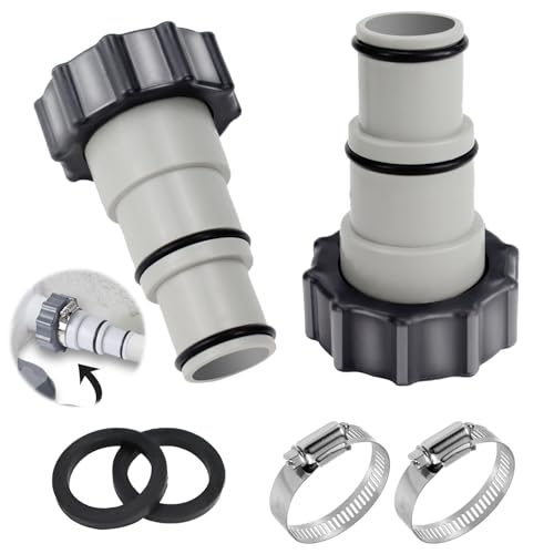 Aohcae Poolschlauch Adapter, Ablaufschlauch Adapter Schlauchadapter Tauchpumpe Anschluss Adapter Poolschlauch Verbinder Für Ø 32 Und 38 Mm Pool-Schlauch von Aohcae