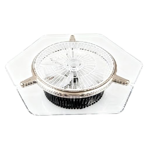 Aohuada Moderne LED-Deckenleuchte Mit Ventilator, Deckenventilator Mit Lampe 6 Ventilationsgeschwindigkeiten Fernbedienung Licht Deckenventilatorlich Für Wohnzimmer Schlafzimmer Büro 3000-6000K von Aohuada