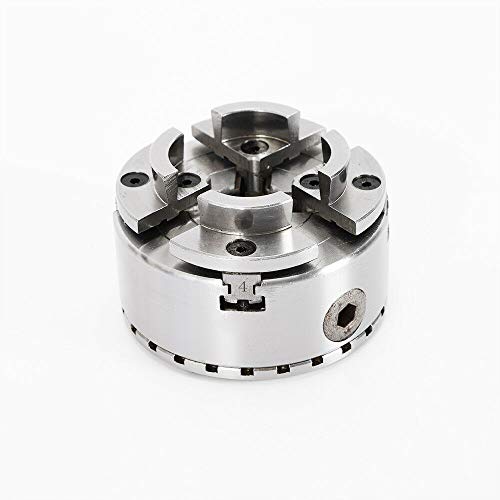 Backenfutter Spannfutter Drechselbank 4 Backen Drechselfutter Drechselspannfutter Drehfutter für kleine Drechselmaschinen Gewinde M33 für Drechselbank von Aohuada