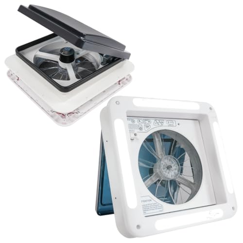 Belüftung Wohnmobil Dachventilator 15W Lüfter Entlüftung Dachlüfter Abluftventilator Auto Styling Camper Zubehör Extrem Geräuscharmer Dauerbelüftung Halbtransparentem UV-beständigem Deckel 36*36cm Belüftung Wohnmobil Dachventilator 15W Lüfter Entlüftung Dachlüfter Abluftventilator Auto Styling Camper Zubehör Extrem Geräuscharmer Dauerbelüftung Halbtransparentem UV-beständigem Deckel 36*36cm von Aohuada