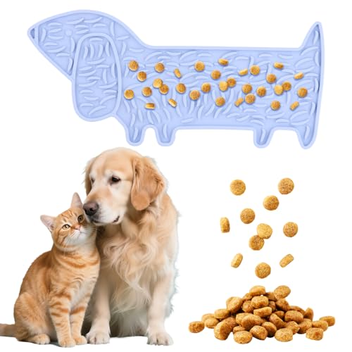 Schleckmatte Hund, Leckmatte in Dackelform, lebensmittelechtes Silikon, Slow Feeder zur Angst- und Stressminderung, leicht zu reinigen, Saugnäpfe Schleckmatte Hund, Leckmatte in Dackelform, lebensmittelechtes Silikon, Slow Feeder zur Angst- und Stressminderung, leicht zu reinigen, Saugnäpfe von Aohyue