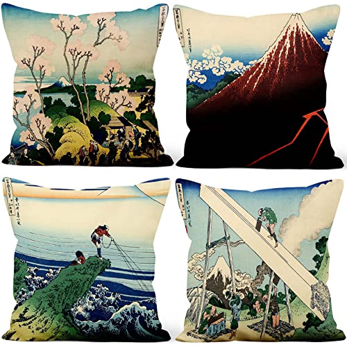Aoihrraan 40x40cm 4er Set Japanischer Kunstdruck Dekorativ Kissenbezug 36 Ansichten Fuji Berges Cherry Tree Nature Weicher Kurzer Plüsch Quadratischer Kissenhüllejapan Taverne Draussen Sofa Bett Aoihrraan 40x40cm 4er Set Japanischer Kunstdruck Dekorativ Kissenbezug 36 Ansichten Fuji Berges Cherry Tree Nature Weicher Kurzer Plüsch Quadratischer Kissenhüllejapan Taverne Draussen Sofa Bett von Aoihrraan