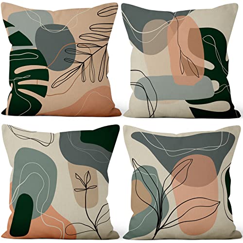 Aoihrraan 46x46cm 4er Set Dekorativ Boho Kissenbezug Herbst Laub Minimalismus Geometrisch Quadratische Sofakissen Dekokissen Aus Leinen Bauernhaus Wohnzimmer Schlafzimmer Draussen Patio Garten Sofá Aoihrraan 46x46cm 4er Set Dekorativ Boho Kissenbezug Herbst Laub Minimalismus Geometrisch Quadratische Sofakissen Dekokissen Aus Leinen Bauernhaus Wohnzimmer Schlafzimmer Draussen Patio Garten Sofá von Aoihrraan