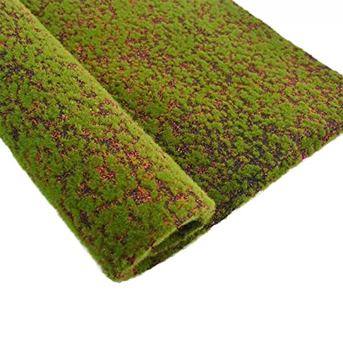 Aoisavch Künstliche Moos Matte Fake Grass Teppich Moos Wand, 1x1m DIY synthetischen Rasen Landschaft Gras Matten Rasen Teppich, 18 Styles (Color : V, Size : 3.28'x3.28'/1x1m) von Aoisavch