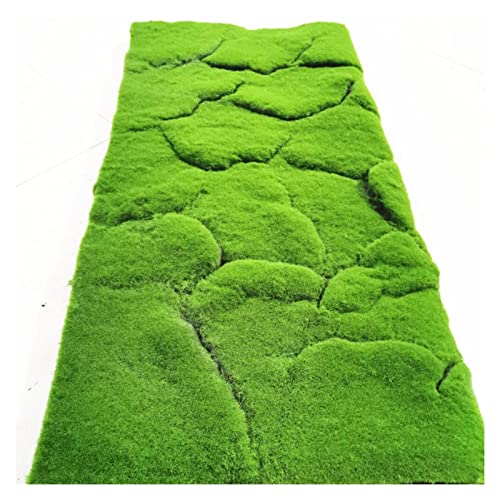 Aoisavch Künstlicher Moos-Moos-Teppich, DIY gefälschte grüne Pflanzen, Kunstmoos for Gras, Garten, Wand, Wohnzimmer, Dekorationszubehör, 8 Stile (Color : Ab, Size : 3.28'x3.28'/1x1m) von Aoisavch