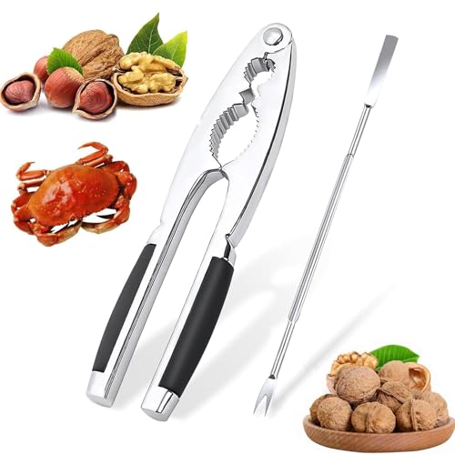 Aoiuenok Nussknacker, Nußknacker mit Rutschfestem Griff, Metall Walnussknacker, Multifunktionaler Nussknacker, mit Edelstahl Walnussnadeln, für Walnuss, Haselnuss, Pekannuss, Meeresfrüchte Aoiuenok Nussknacker, Nußknacker mit Rutschfestem Griff, Metall Walnussknacker, Multifunktionaler Nussknacker, mit Edelstahl Walnussnadeln, für Walnuss, Haselnuss, Pekannuss, Meeresfrüchte von Aoiuenok