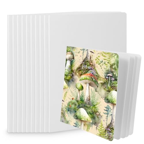 10 Pcs Hardcover Blank Board Book for Kids Chunky Thick Pages Book for Students Adults Sketching Drawing Writing School Office (6.5 x 6.5 Inch) von AojSup