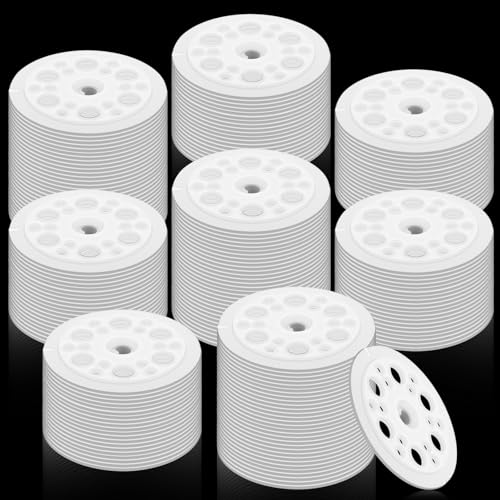 800 Stück 46 mm weiße Kunststoff-Unterlegscheiben, Schaumstoffplattenbefestigungen und Lastverteilungs-Polypropylen-Unterlegscheiben zur Befestigung und Befestigung von Hartschaum-Dämmplatten von AojSup