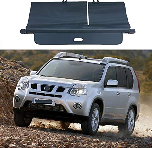 Aojiek Auto Laderaumabdeckung Kofferraumabdeckung Rollo FüR Nissan X-Trail Xtrail Rogue T31 2008-2013 Kofferraum Schutz Abdeckung GepäCkraumabdeckung Einziehbar von Aojiek