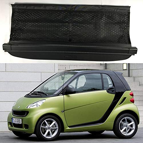 Aojiek Auto Laderaumabdeckung Kofferraumabdeckung Rollo FüR Smart 451 fortwo 2009-2014 Kofferraum Schutz Abdeckung GepäCkraumabdeckung Einziehbar von Aojiek