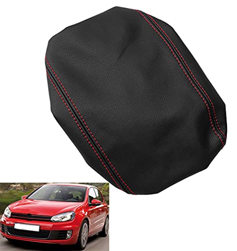 Auto Armlehne Abdeckung Leder Mittelkonsole Abdeckung Schutz FüR Golf 6 MK6 2010 2011 2012 2013 Mittelarmlehne Box Pad Panel Car Styling ZubehöR von Aojiek