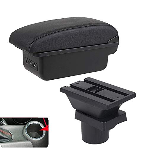 Auto Armlehne Pu Leder Mittelarmlehne Organizer FüR Mini Cooper R50 R52 R53 R56 R57 R58 F55 F56 F57 Countryman R60 F60 Mit Staufach Innenausstattung ZubehöR von Aojiek