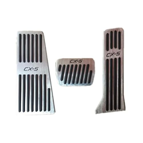 Auto Pedal Set Pedalabdeckung FüR Maz-da CX5 CX 5 CX-5 2013 2014 2015 2016 2017 2018 2019 2020 Aluminium Gaspedal Bremspedal Gas Bremse Abdeckung Anti -Rutsch Pad ZubehöR von Aojiek