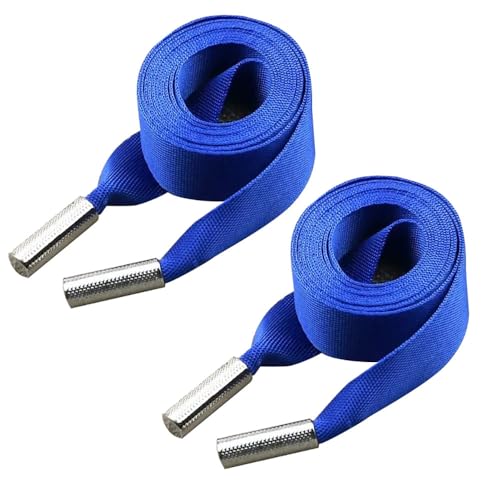 2 x blaue flache Kordel-Ersatz-Kordel, 2 x 1,4 m, Polyester-Kordel, Universalschnur für Sweatshirts, Shorts, Hoodies 2 x blaue flache Kordel-Ersatz-Kordel, 2 x 1,4 m, Polyester-Kordel, Universalschnur für Sweatshirts, Shorts, Hoodies von Aoktorkit