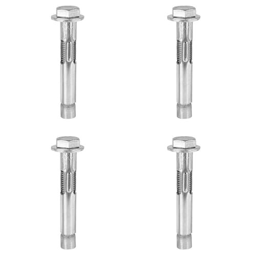 4 Stück M8 x 80 mm Dehnschrauben, Edelstahl-Sechskant-Dehnschrauben, robuste Befestigungsanker für Beton, Mauerwerk und Ziegelwand 4 Stück M8 x 80 mm Dehnschrauben, Edelstahl-Sechskant-Dehnschrauben, robuste Befestigungsanker für Beton, Mauerwerk und Ziegelwand von Aoktorkit