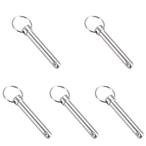 5 Stück Schnellspannstifte, 8 mm x 60 mm, Karbonstahl, Sicherheitsnadel, Sicherungsstifte Hardware für Boot, Mechaniker 5 Stück Schnellspannstifte, 8 mm x 60 mm, Karbonstahl, Sicherheitsnadel, Sicherungsstifte Hardware für Boot, Mechaniker von Aoktorkit