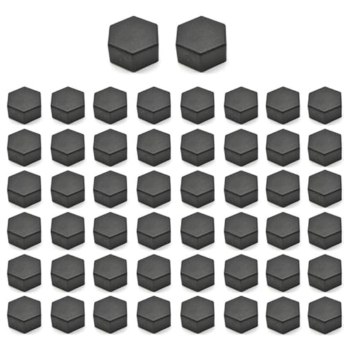 50 Stück Sechskantmutter-Abdeckungen, schwarz, M8 x 13 x 10 Muttern, Kunststoff-Mutterschutzkappen für Sechskantmuttern von Aoktorkit