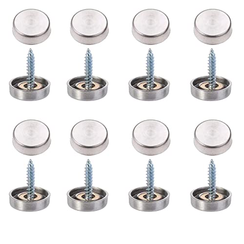 8 Stück Spiegelschrauben 30 mm, gebürsteter Edelstahl, dekorative Kappe, Metallnagel für Badeplatten, Spiegeltische, Kleiderschränke, Möbel, gebürsteter Stahl 8 Stück Spiegelschrauben 30 mm, gebürsteter Edelstahl, dekorative Kappe, Metallnagel für Badeplatten, Spiegeltische, Kleiderschränke, Möbel, gebürsteter Stahl von Aoktorkit