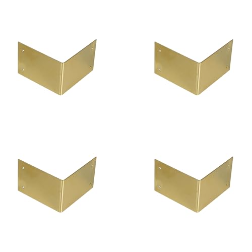 Eckenschutz aus Messing, 90 Grad, rechtwinklig, Eckstreben für Kastenschrank, Tisch, Stuhl, 60 x 60 mm, Gold, 4 Stück Eckenschutz aus Messing, 90 Grad, rechtwinklig, Eckstreben für Kastenschrank, Tisch, Stuhl, 60 x 60 mm, Gold, 4 Stück von Aoktorkit