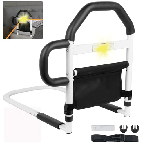 Aolawco Bed Assist Rails Adjustable Safety Bed Handle with Bag, Fall Prevention Hand Guard Grab Bed Cane, Bed Rails for Elderly, Adults, Senioren, Handicap, Disabled von Aolawco