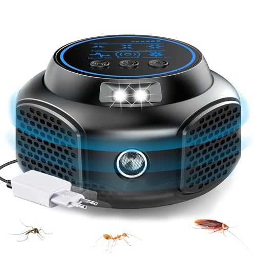 Aolawco Ultraschall Maus und Ratten 360°, Ultraschall Mäuseabwehr mit Stecker, Mäuseabwehr Rattenabwehr mit Ultraschall, Ultraschall Gegen Ratten für Nagetiere, Mäuse, Eichhörnchen, Spinnen, Plötze von Aolawco