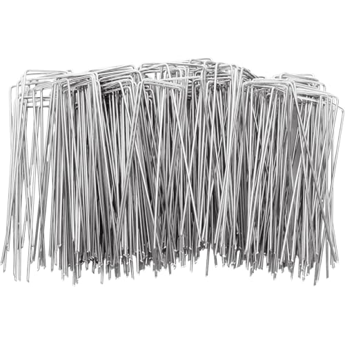50 Stück U-förmige Tropfbewässerungsstäbe, verzinkte Landschaftsklammern, Gartennadeln, Gartenpfähle, Rasenstifte, für Rasen, Barrierengewebe, Haltezaun, Bodenabdeckung, Outdoor-Zelte 50 Stück U-förmige Tropfbewässerungsstäbe, verzinkte Landschaftsklammern, Gartennadeln, Gartenpfähle, Rasenstifte, für Rasen, Barrierengewebe, Haltezaun, Bodenabdeckung, Outdoor-Zelte von Aolbic