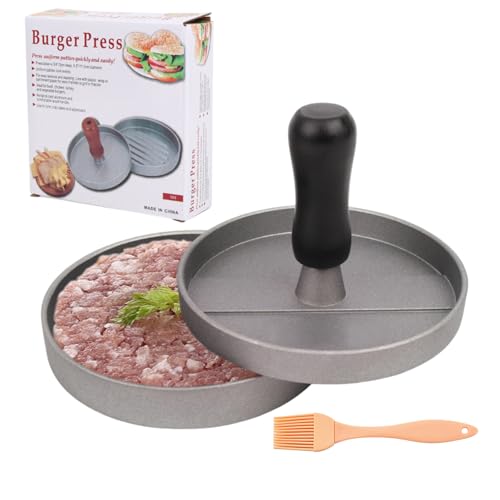 Smash Burgerpresse, Grillspeck-Fleischpresse, Burger-Smasher-Grillplatte, mit Anti-Verbrühungsgriff, 11,9 cm, perfekt für Campingkoch, Grills und Grillplatten im Innenbereich – BBQ & Kochen Must-Have Smash Burgerpresse, Grillspeck-Fleischpresse, Burger-Smasher-Grillplatte, mit Anti-Verbrühungsgriff, 11,9 cm, perfekt für Campingkoch, Grills und Grillplatten im Innenbereich – BBQ & Kochen Must-Have von Aolbic