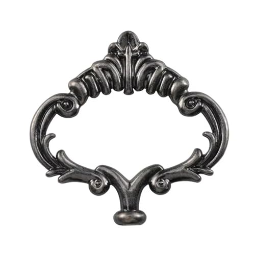 1 Stück Liebe Herzform Einzel Loch Ring Eisengriff Elegant Ziehknopf Küche Home Dekoration Zubehör Schubladen Tür Möbelgriff (antiksilber) von Aoleegatt