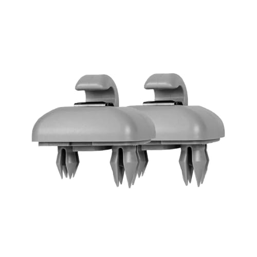 2Pcs Auto Sonnenblende Clip Grau Innen Kleiderbügel Haken Clip Halterung Grau Für Audi A1 A3 S3 A4 S4 Allroad A5 S5 Q3 Q5 8U0857562A(Gray) von Aoleegatt