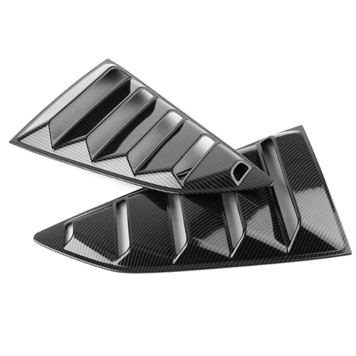 2Pcs Carbon Fiber Styling Auto Hinten Seite Fenster Jalousie Seite Vent Abdeckung Außen Moulding Trim Für Chevy Camaro 2016 2017 2018 von Aoleegatt