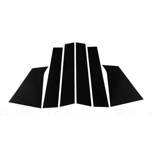 6Pcs Auto Fenster Säule Beiträge Tür Trimmt Abdeckung Dekoration Aufkleber Glänzend Schwarz Für Chevrolet Malibu 2016 2017 2018 2019 2020 2021 von Aoleegatt