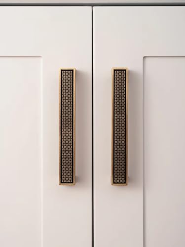 Antik Messing Griff braun Küchenschrank Griff Schrank Schublade Möbelknopf Zubehör (Pitch-row-128mm) von Aoleegatt
