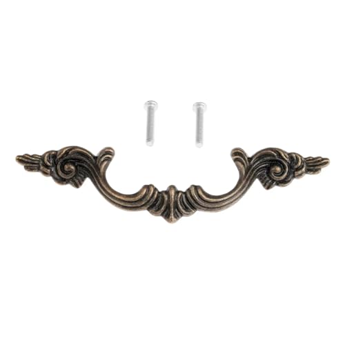 Aoleegatt 1 Stück Möbelgriff aus Zinklegierung, Schrankknöpfe und -Griffe, für Schubladen, Küchentüren, Schränke, Bücherregale, Griffe, 64 mm/97 mm (Lochabstand 97 mm) von Aoleegatt