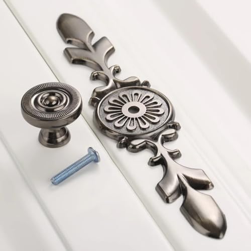 Aoleegatt 1 Stück Zinklegierung Kleiderschrank Schranktürgriff mit Schrauben Küchenschrank Kommode Schubladengriff Möbelbeschläge (Grünbronze 170 mm) von Aoleegatt