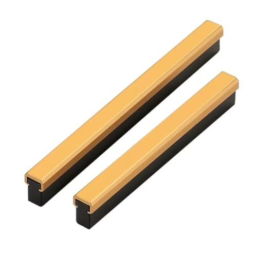 Aoleegatt 1 m Langer T-förmiger Griff aus Aluminiumlegierung in Gold und Schwarz für Haushaltsgarderoben, einfacher Schubladentürgriff (L5123-128) von Aoleegatt