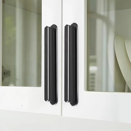 Aoleegatt 1000 mm Lange Schwarze Möbelgriffe aus Aluminium für Kleiderschranktüren, Küchenschrank-Schubladenknöpfe, Lange Griffbeschläge (AL972–920 mm) von Aoleegatt