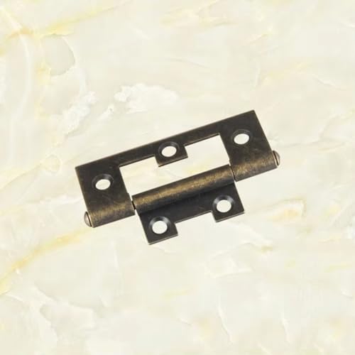 Aoleegatt 1014 Mutter-Kind-Scharnier, verdickte Verpackungsbox aus Bronzeeisen, Hardware-Zubehör, kleines Außenhandelsscharnier (Antikes Messing) von Aoleegatt