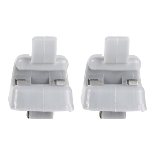 Aoleegatt 2 stücke Auto Sonnenblende Clips Fastener Grau Kunststoff Haken Halter Halterung Auto Innen Zubehör Für Mercedes-Benz 26-810-00-12-8412 von Aoleegatt
