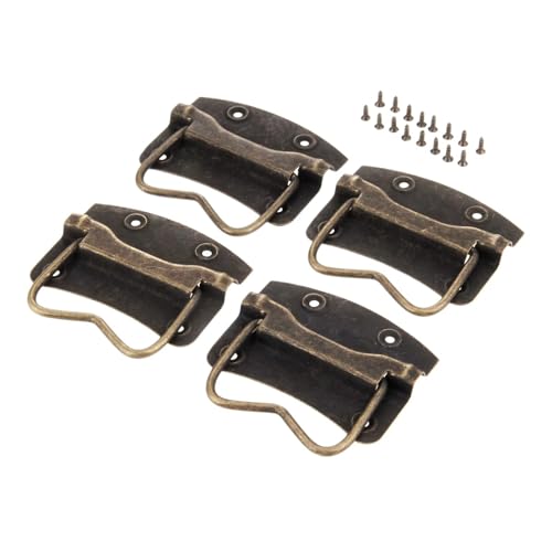 Aoleegatt 4 Stück antike Möbelgriffe,Poignee Meuble,Kleiderschrank-Türgriffe,Kommode,Küchenschrankgriff,Schrankknöpfe -Griffe (65 x 63 mm) von Aoleegatt