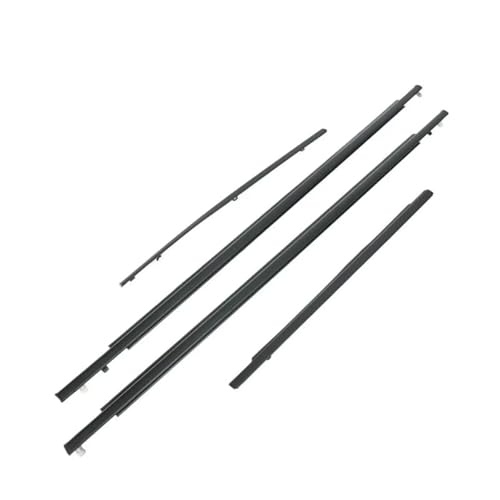 Aoleegatt 4PCS Auto Tür Fenster Glas Fenster Dichtung Moulding Trim Für Toyota FJ Cruiser 2007-2014 von Aoleegatt