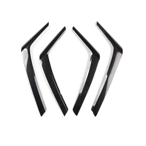 Aoleegatt 4Pcs Auto Innen Tür Armlehne Dekoration Streifen Trim Styling Für Toyota RAV4 2013-2019(Carbon Fiber Black) von Aoleegatt