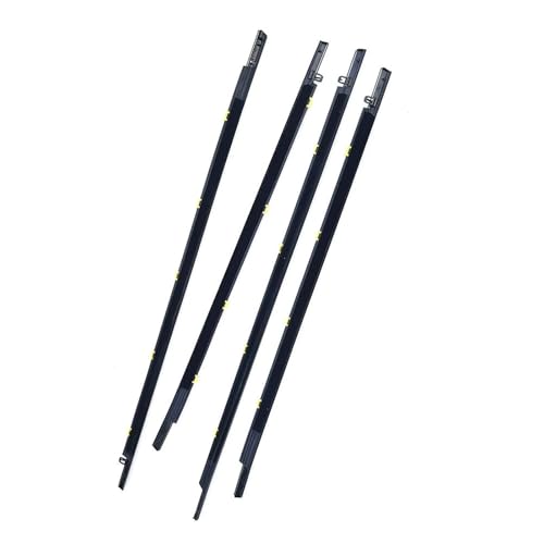 Aoleegatt 4Pcs Chrome Fenster Wetter Streifen Fenster Glas wasserdichte Druck Streifen Abdichtung Streifen Für Honda CRV 2017-2022 von Aoleegatt