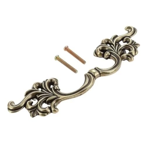 Aoleegatt 85 mm Antiker Möbelgriff Küchenschränke,Türen,Schubladen,Kleiderschränke,Kommoden,Griffe,Zugknöpfe,Silber/Bronze (A) von Aoleegatt