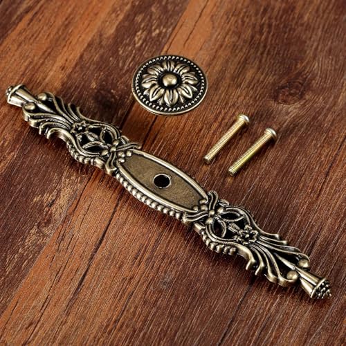 Aoleegatt 96 mm Vintage-Türgriff, antike Bronze, Möbelknöpfe und -Griffe für Küchenschränke, Schränke, Kleiderschränke, Schubladengriffe (B) von Aoleegatt