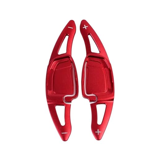 Aoleegatt Aluminium-Lenkrad-Schaltwippenverlängerungen Für Audi RS3/RS5/RS6/RS7 2021-2024 E-tron GT 2022-2024(Red) von Aoleegatt
