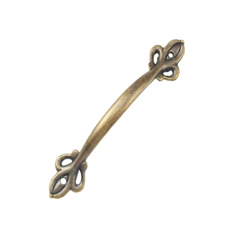 Aoleegatt Antiker Retro-Streifen-Holzkasten, Schublade, Kleiderschrank, Schmuckschatulle, Medikamentenschrankgriff, Zinklegierung, Brückendruck, Oberflächendekoration (B-473-3) von Aoleegatt