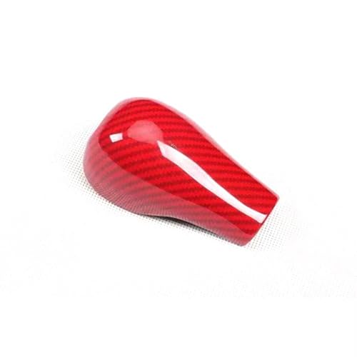 Aoleegatt Auto-Schaltknauf Kopfabdeckung Trim Styling Für Jeep Compass 2017 2018 2019(Carbon Fiber Red) von Aoleegatt