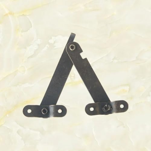 Aoleegatt B-348 Medium mit Fußstützscharnier, antike Verpackung, Holzbox, Geschenkbox, Stützscharniergrenze 77 x 11 mm (antikes Messing, 10 Stück) von Aoleegatt