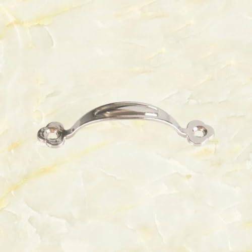 Aoleegatt B-397 antike Legierung Holzkiste Schublade Schrank Schmuck Box Griff Medizin Schrank Griff Streifen Vintage 8 cm (Silber 10 Stück) von Aoleegatt