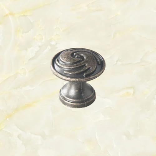 Aoleegatt Hardware-Europäischer Bronzering für Schrank, Schublade, Einloch, Ziehring, Schranktür, Holzgriff (antikes Messing) von Aoleegatt